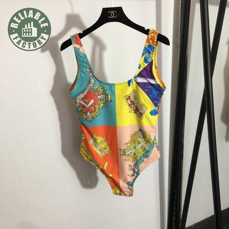 Versace Assorted Colors One-Piece Swimsuit