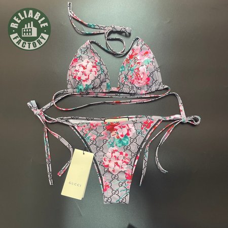 Gucci Rose Two-Piece Swimsuit