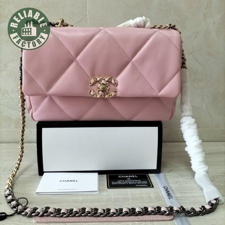 Chanel 19 Handbag Number AS1160 Pink 26cm