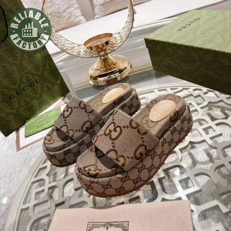 Gucci Women's Platform Slippers With Super G