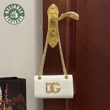 Dolce & Gabbana Polished Calfskin 3.5 Phone Bag