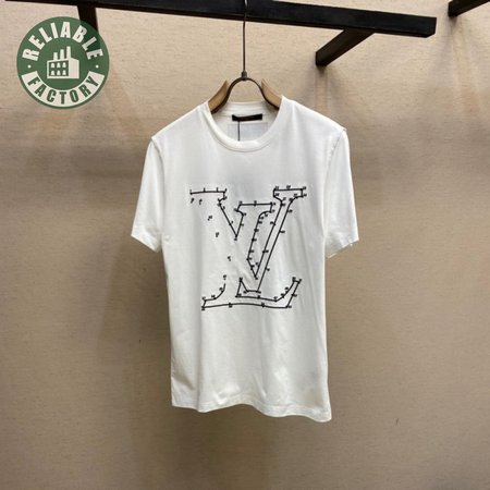 stitch print embroidered t-shirt white 1a96l1