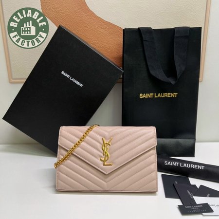 Saint Laurent Monogram Envelope Chain Wallet Bag