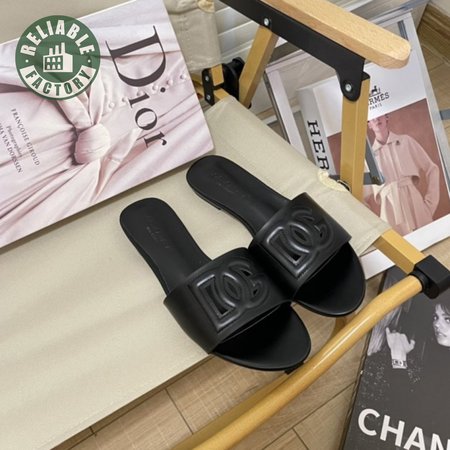 Dolce & Gabbana Black Logo Slides