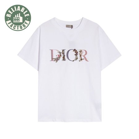 Dior Floral Logo T-shirt Men's White