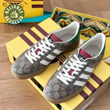Adidas x Gucci Gazelle Beige GG Monogram Sneaker