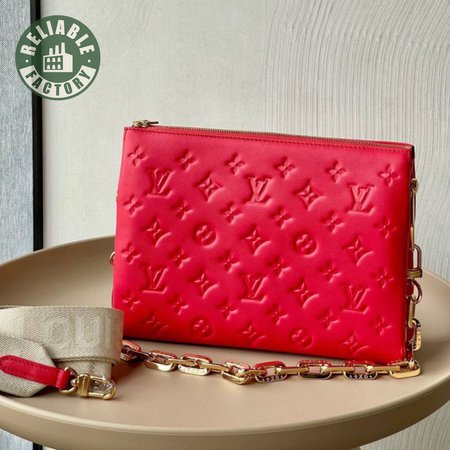 coussin bag monogram embossed lambskin pm