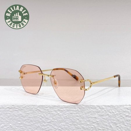 Cartier Eyewear Signature C Rimless Sunglasses