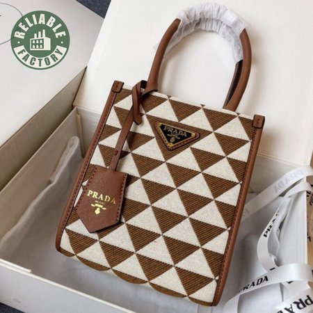 Prada Symbole Jacquard Fabric Micro Bag