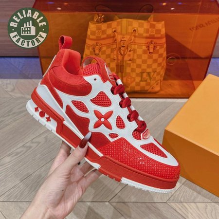 Skate Sneaker Red White