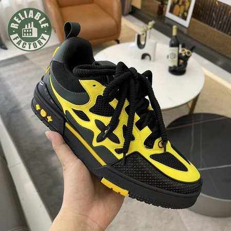 Skate Sneaker Yellow Casual Shoes