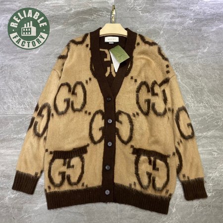 Gucci Reversible GG Mohair Wool Cardigan