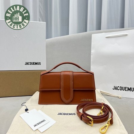 Jacquemus Le Grand Bambino Crossbody Flap Bag Light Brown