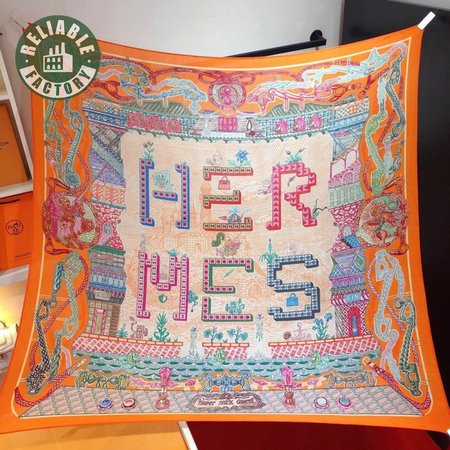 Hermes Super Silk Quest Silk Scarf
