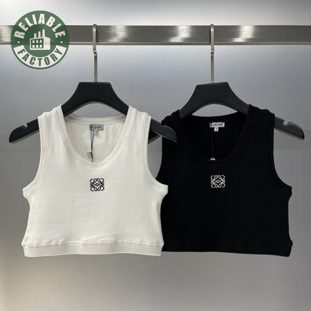 Loewe Cropped Anagram Tank Top in cotton