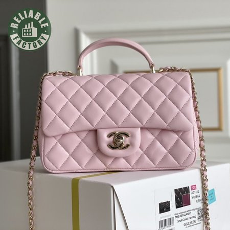 Chanel 22P Light Pink Caviar Coco Handle Bag