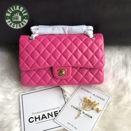 Chanel Classic Double Flap Bag Pink Quilted Lambskin