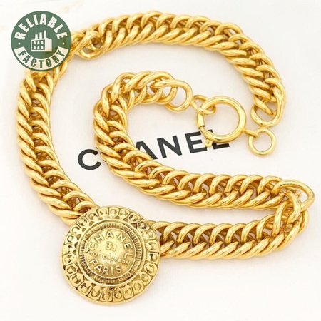 Chanel 31 Rue Cambon CC Coin Charm Choker Necklace 16 Gold Tone