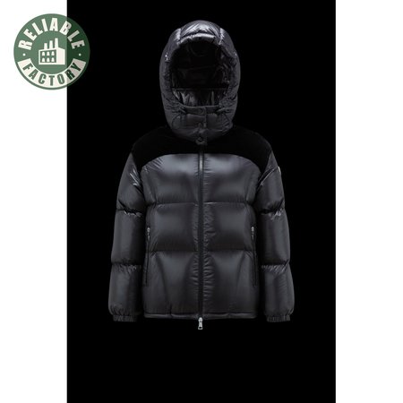 Moncler Meandre Short Down Jacket Black White
