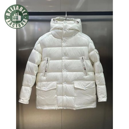 Moncler Chiablese Short Down Jacket Milk White