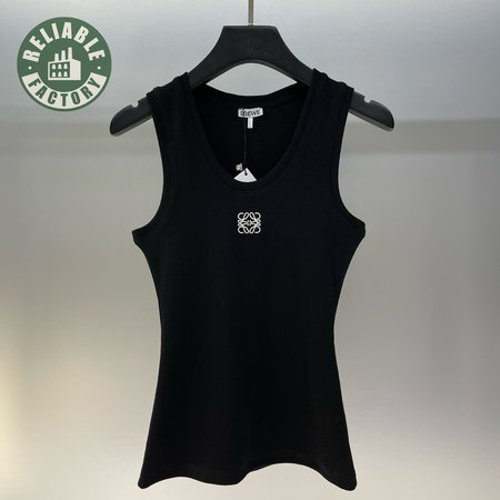 Loewe Cotton Anagram Tank Top Black