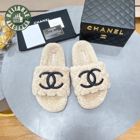 Chanel Lambswool Slippers 35-40